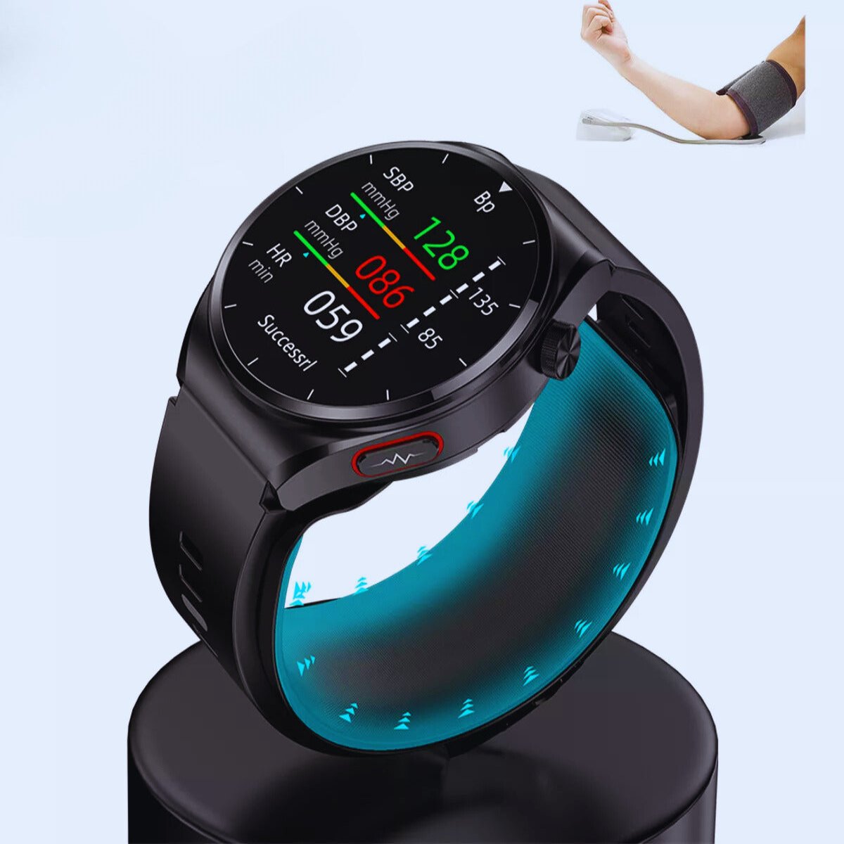 Luftpumpe Smartwatch | Hochpräziser Blutdruck- &amp; Herzfrequenzmonitor