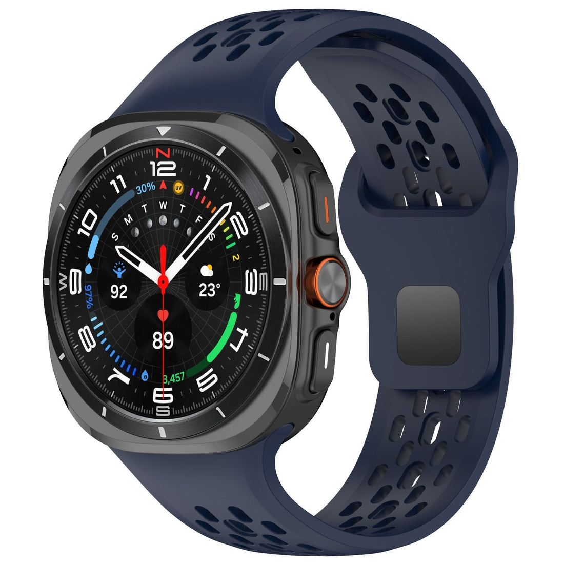 Sport atmungsaktive Silikon Uhrband für Samsung Galaxy Watch7 Ultra 47mm