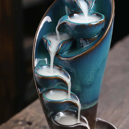 Räucherwasserfall Fackel Keramik