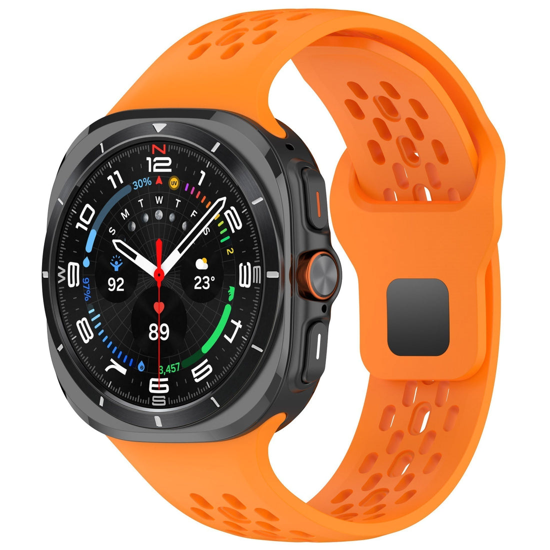 Sport atmungsaktive Silikon Uhrband für Samsung Galaxy Watch7 Ultra 47mm