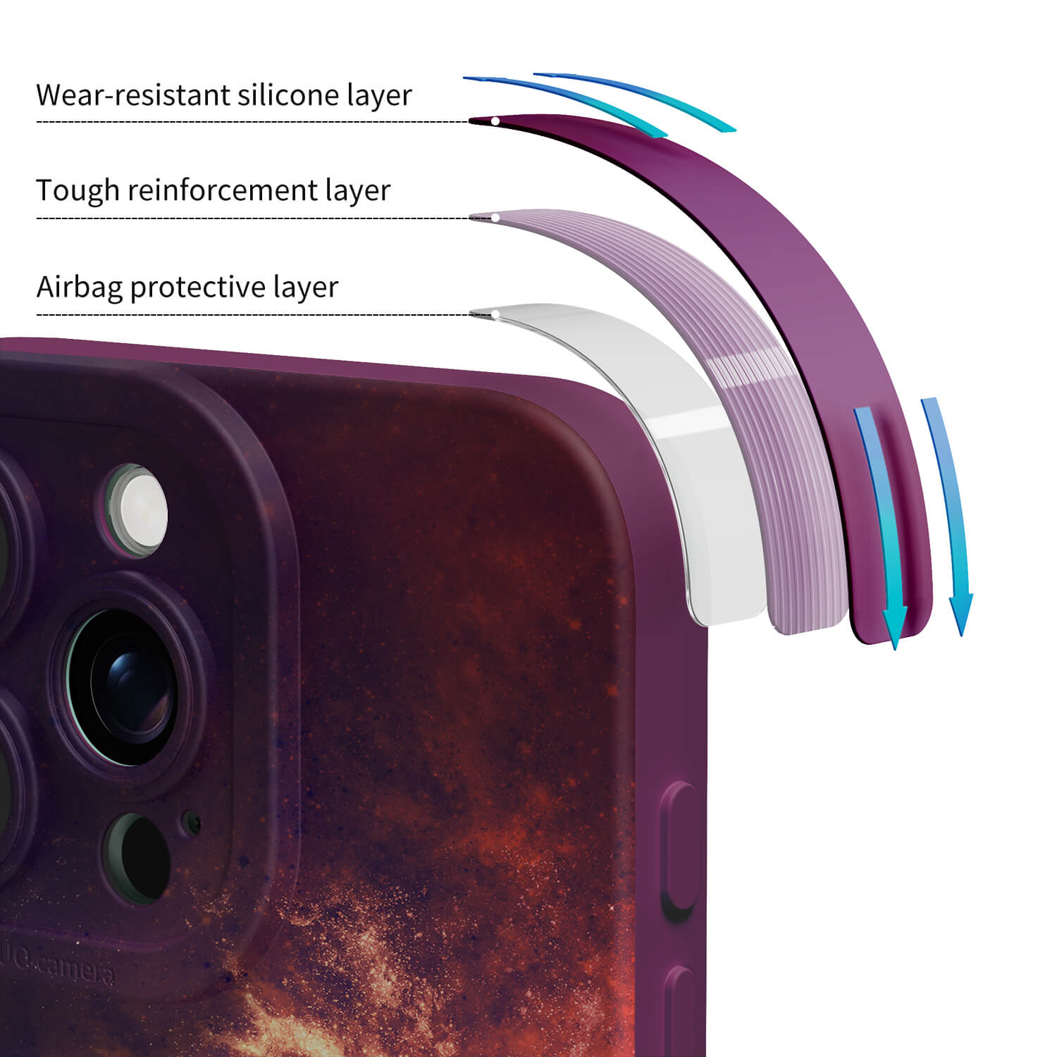 Amethyst | Impact-resistant protective case for iPhone series