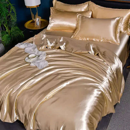 Satin-Bettbezug Set für Luxuriösen Schlafkomfort