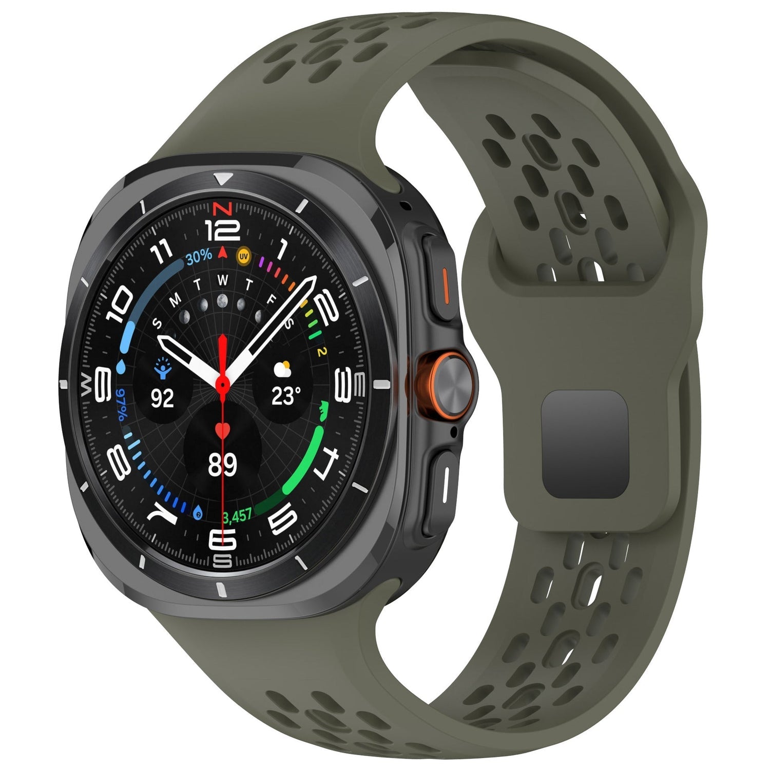 Sport atmungsaktive Silikon Uhrband für Samsung Galaxy Watch7 Ultra 47mm