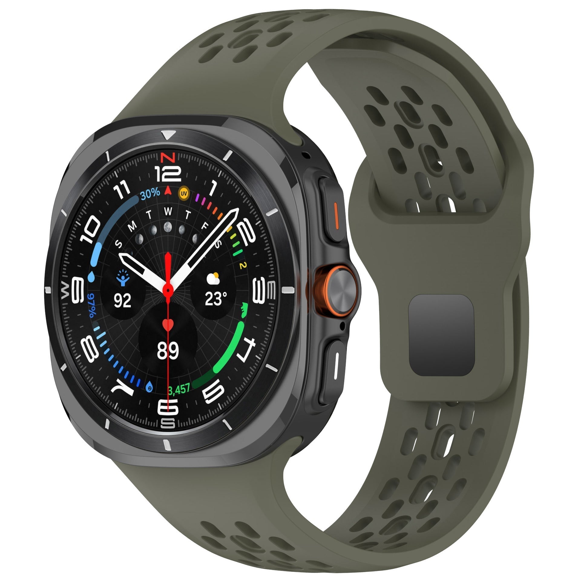 Sport atmungsaktive Silikon Uhrband für Samsung Galaxy Watch7 Ultra 47mm