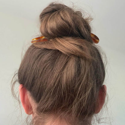 Schildpatt Haarspangen U-förmig - Hochsteckfrisur
