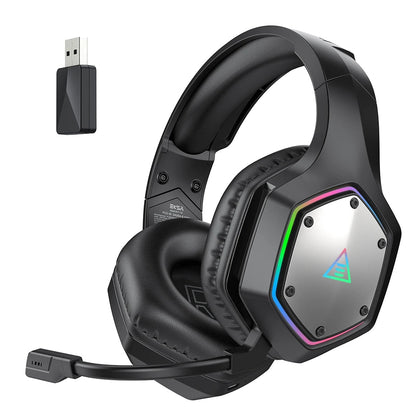 Hochwertiges kabelloses 2,4 GHz Kopfhörer E1000 WT: Surround Gaming-Headset, Mikrofon, geringe Latenz, für PC/PS4/PS5/Xbox | Kompatibel mit MacBook, Laptop, iPhone, Android, Samsung