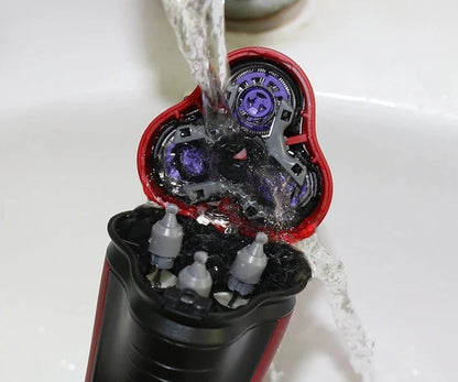Herren Rasierer Rotary Waterproof Elektrischer Rasierer Pop-Up Trimmer Nass Trocken Kabellos