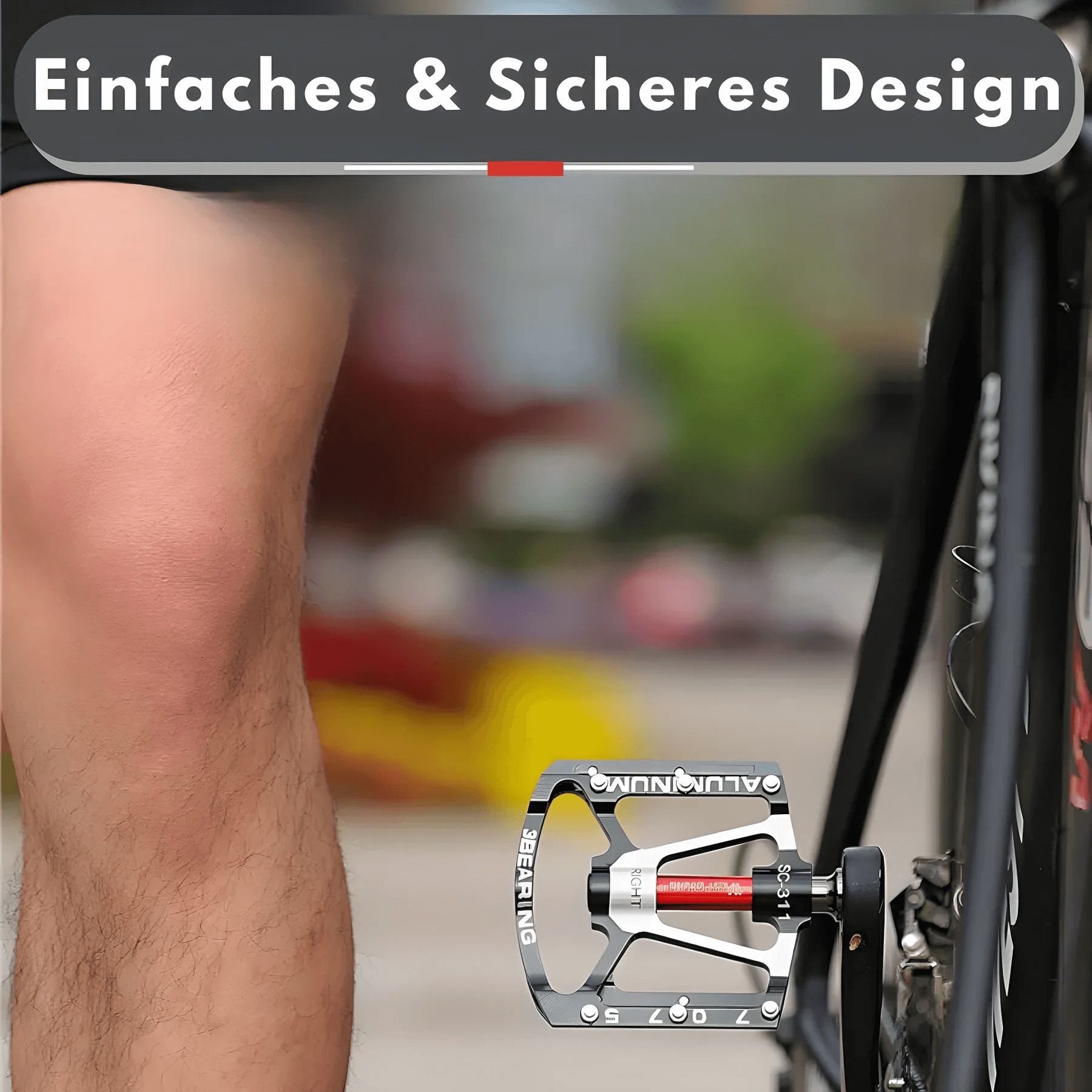 Leichtmetall Fahrradpedale mit Anti-Rutsch-Grip