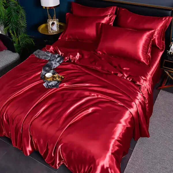 Satin Bettbezug Set - Luxuriös &amp; Weich