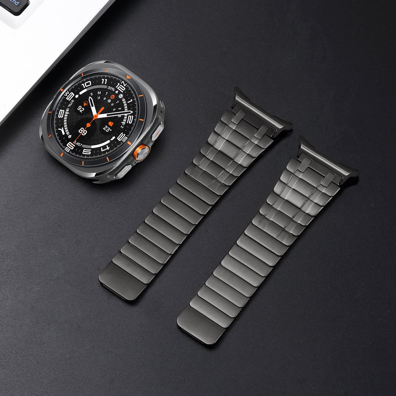 AP Frosted Edelstahl magnetisches Armband für Samsung Watch 7 Ultra