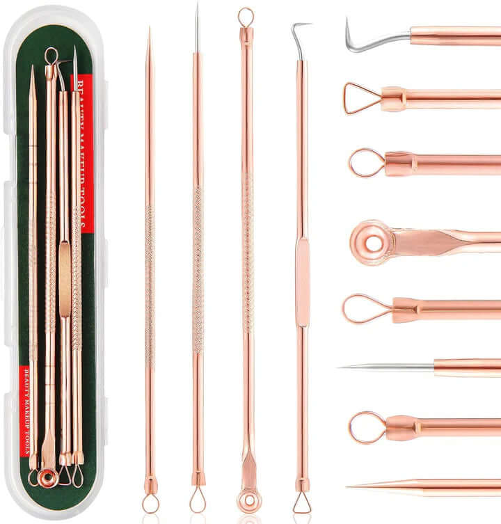 Hochwertiges Mitesser &amp; Pickelentfernungs-Set für reine Haut