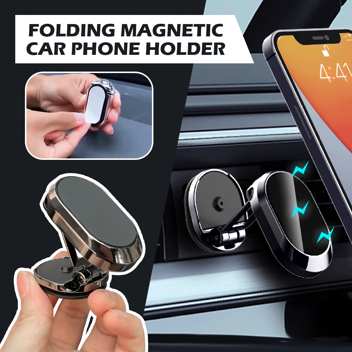 Zelara GRATIS | SmartMagnetic Klappbarer Autotelefonhalter