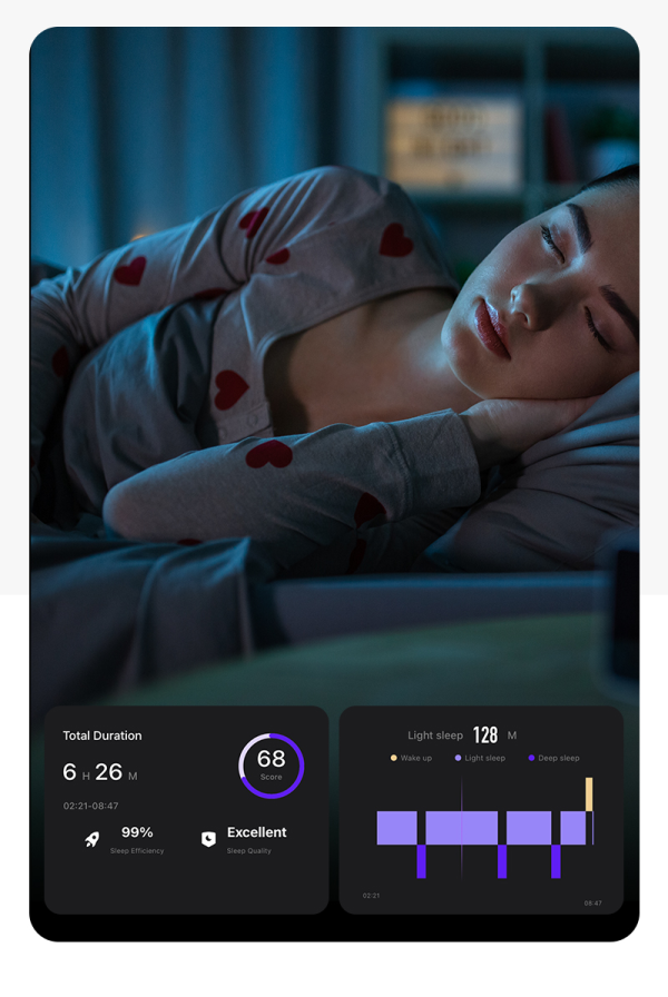 VitalLink Serie 2 Smart Fitness Tracking Ring mit Herzfrequenzmonitor und Schlafanalyse zur Gesundheits- und Aktivitätsüberwachung