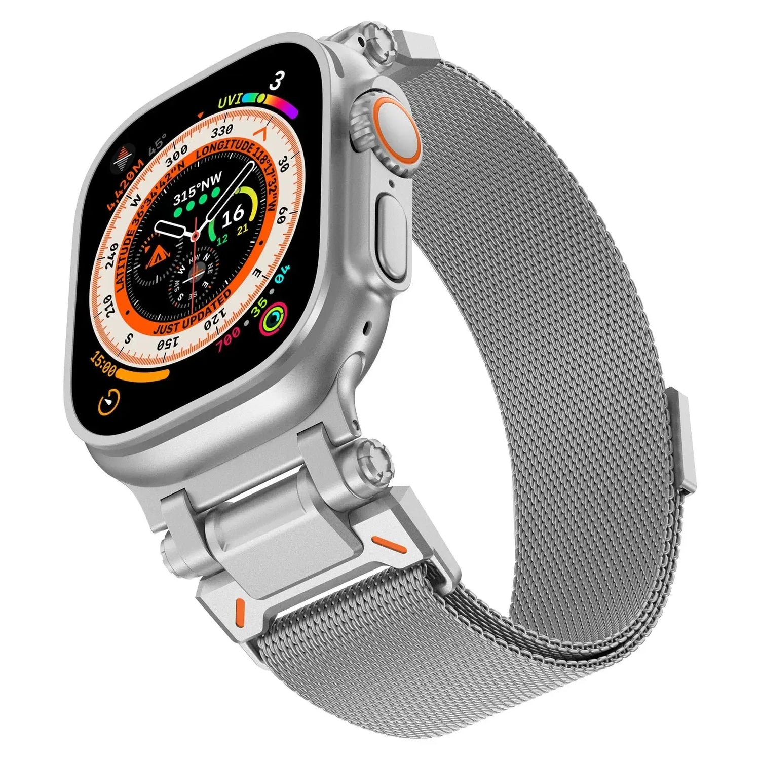 TitaniumFusion Band - Premium Milanese Loop für Apple Watch Serie 10