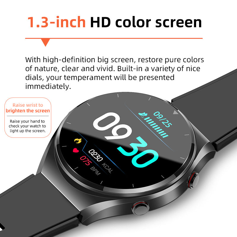 Ein-Klick Blutzucker|Blutglukose Blutdruck EKG|EKG HRV Herzfrequenzmonitor Gesundheits-Smartwatch