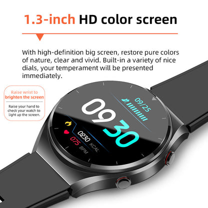 Ein-Klick Blutzucker|Blutglukose Blutdruck EKG|EKG HRV Herzfrequenzmonitor Gesundheits-Smartwatch