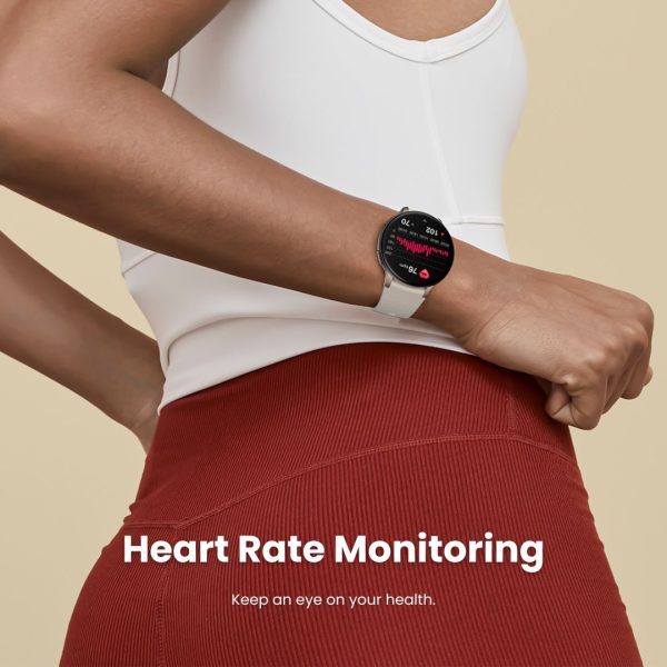VeroFit Smartwatch mit Anruffunktion, Fitness Tracker, Herzfrequenzmonitor, wasserdichtes Design für Männer und Frauen, kompatibel mit iOS und Android