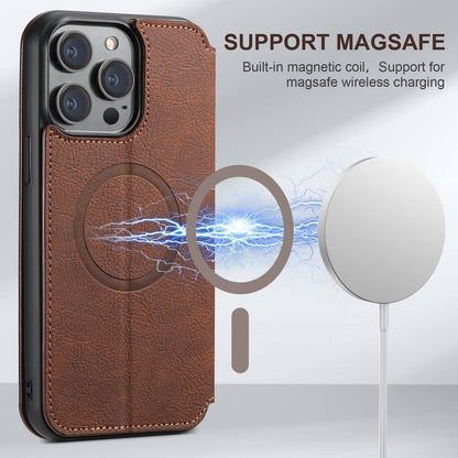 2-in-1 Lederdesign Handyhülle – MagSafe-kompatibel mit Geldbörse &amp; Rundumschutz