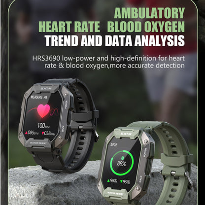 TacticalEdge Militär Smartwatch: Robuste Herren Militäruhren - Strapazierfähig, Multifunktional, Ideal für Outdoor-Abenteuer