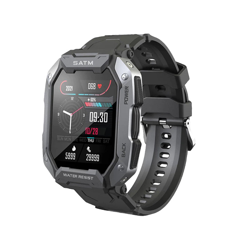 TacticalEdge Militär Smartwatch: Robuste Herren Militäruhren - Strapazierfähig, Multifunktional, Ideal für Outdoor-Abenteuer