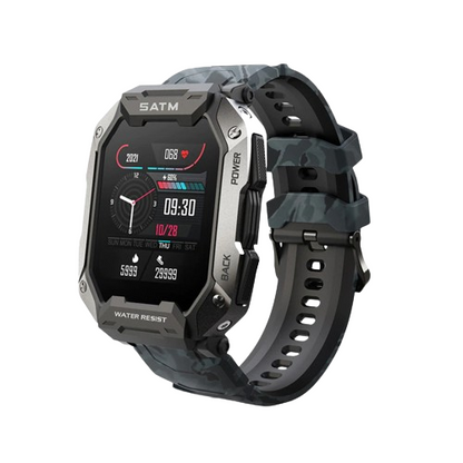 TacticalEdge Militär Smartwatch: Robuste Herren Militäruhren - Strapazierfähig, Multifunktional, Ideal für Outdoor-Abenteuer