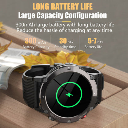 Erweiterte Herren Smartwatch Intelligente Herrenarmbanduhr mit Multifunktionsfunktionen, Perfekt für den täglichen Gebrauch