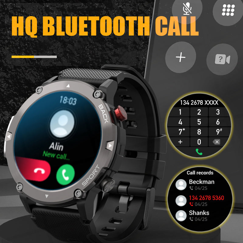 Erweiterte Herren Smartwatch Intelligente Herrenarmbanduhr mit Multifunktionsfunktionen, Perfekt für den täglichen Gebrauch