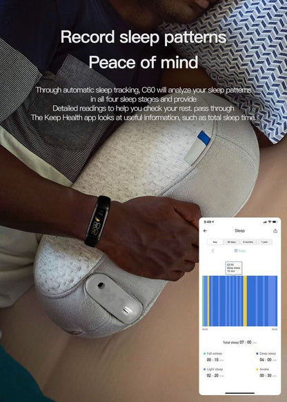 Präzisions-Herzmonitor-Uhr Fortschrittlicher HR-Tracker für genaue Herzfrequenzmessung, unverzichtbar für Gesundheit &amp; Fitness