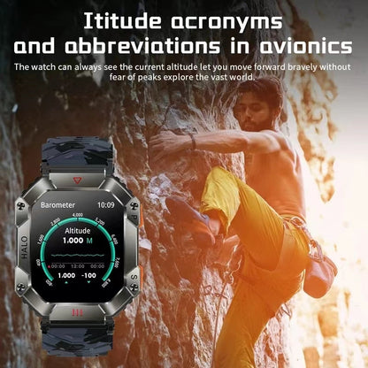 Ultimative Herren Fitness Smartwatch Robuste Sportuhr für Läufer, Mit Verbesserte Tracking-Funktionen für Athletische Leistung