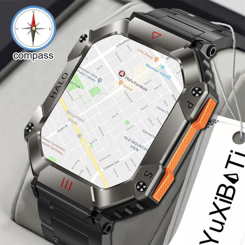 Ultimative Herren Fitness Smartwatch Robuste Sportuhr für Läufer, Mit Verbesserte Tracking-Funktionen für Athletische Leistung