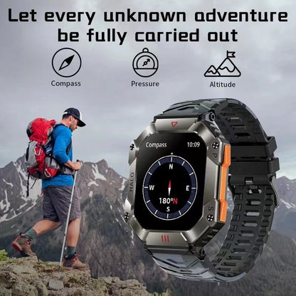 Ultimative Herren Fitness Smartwatch Robuste Sportuhr für Läufer, Mit Verbesserte Tracking-Funktionen für Athletische Leistung