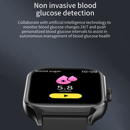 HealthGuard Glukose Smartwatch: Fortschrittliche Blutzuckerüberwachungs-Uhr - Echtzeit-Glukoseverfolgung für Wohlbefinden