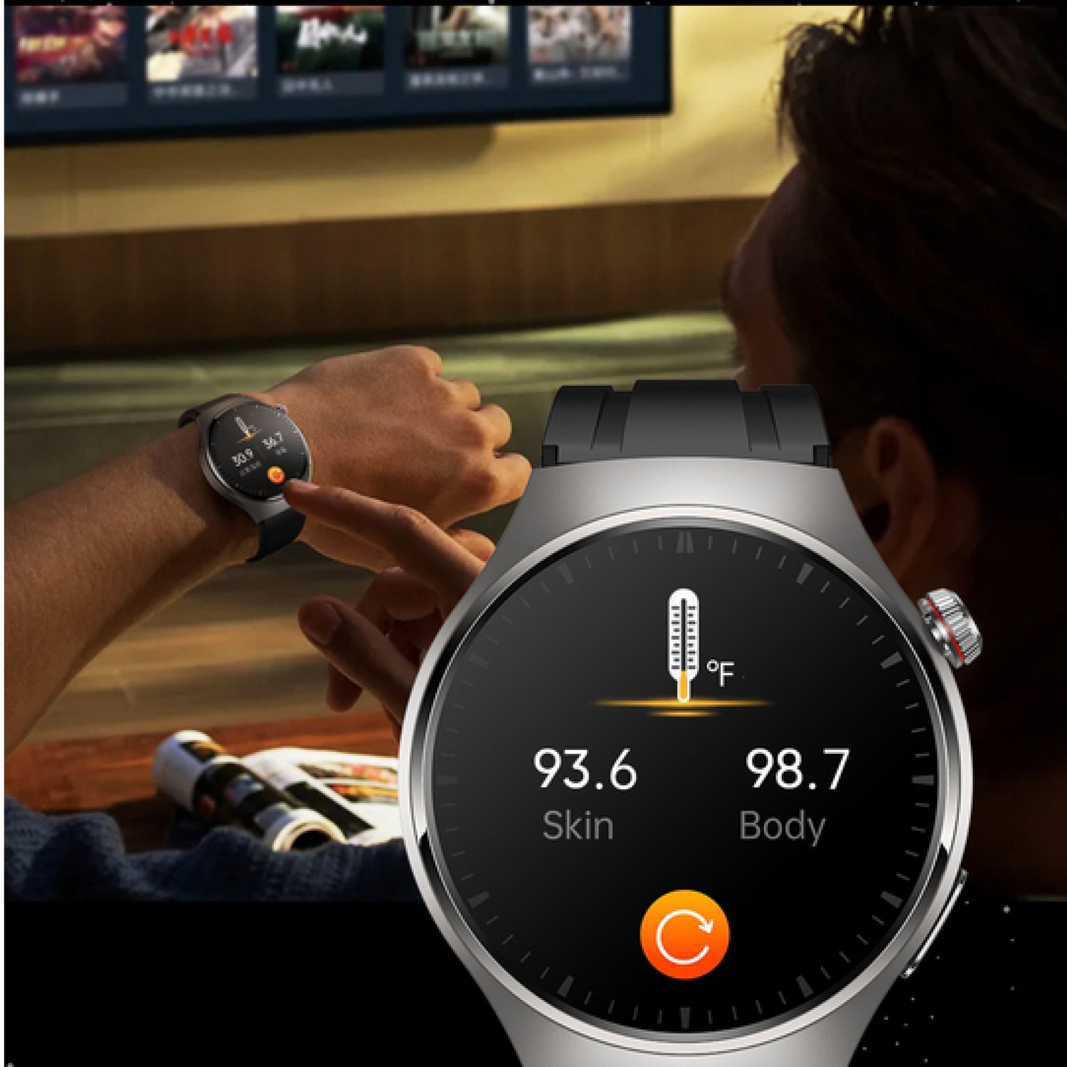 VitalTrack Gesundheits-Smartwatch: Premium Blutdruck- und Herzmonitor-Uhr Fortschrittliche Gesundheitsinformationen für Wohlbefinden