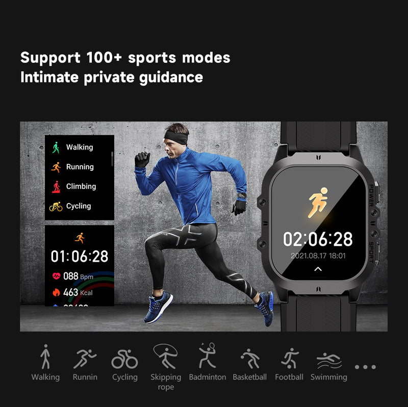 AquaPro Schwimm Smartwatch: Wasserdichte Sportuhr - Ideal für Schwimmer, langlebiger wasserfesten Fitness-Tracker