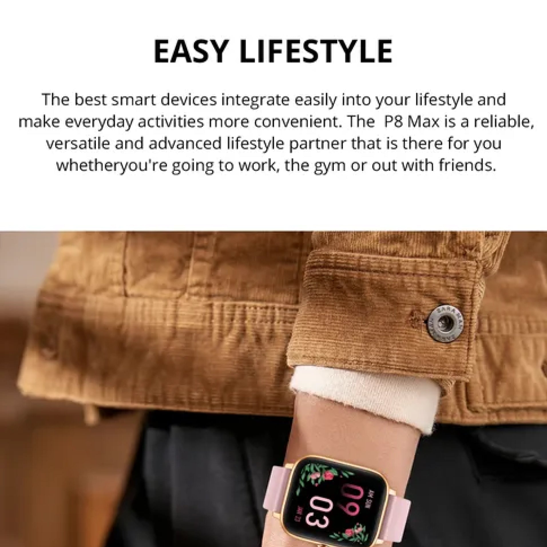 Elegante Damen Fitness Smartwatch Fortgeschrittener Fitness Tracker für Frauen, Massgeschneidert für Gesundheits- und Aktivitätsüberwachung
