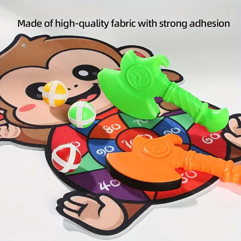 Kinder-Dartspiel Set - Affen-Design Wurfspiel Zielübung