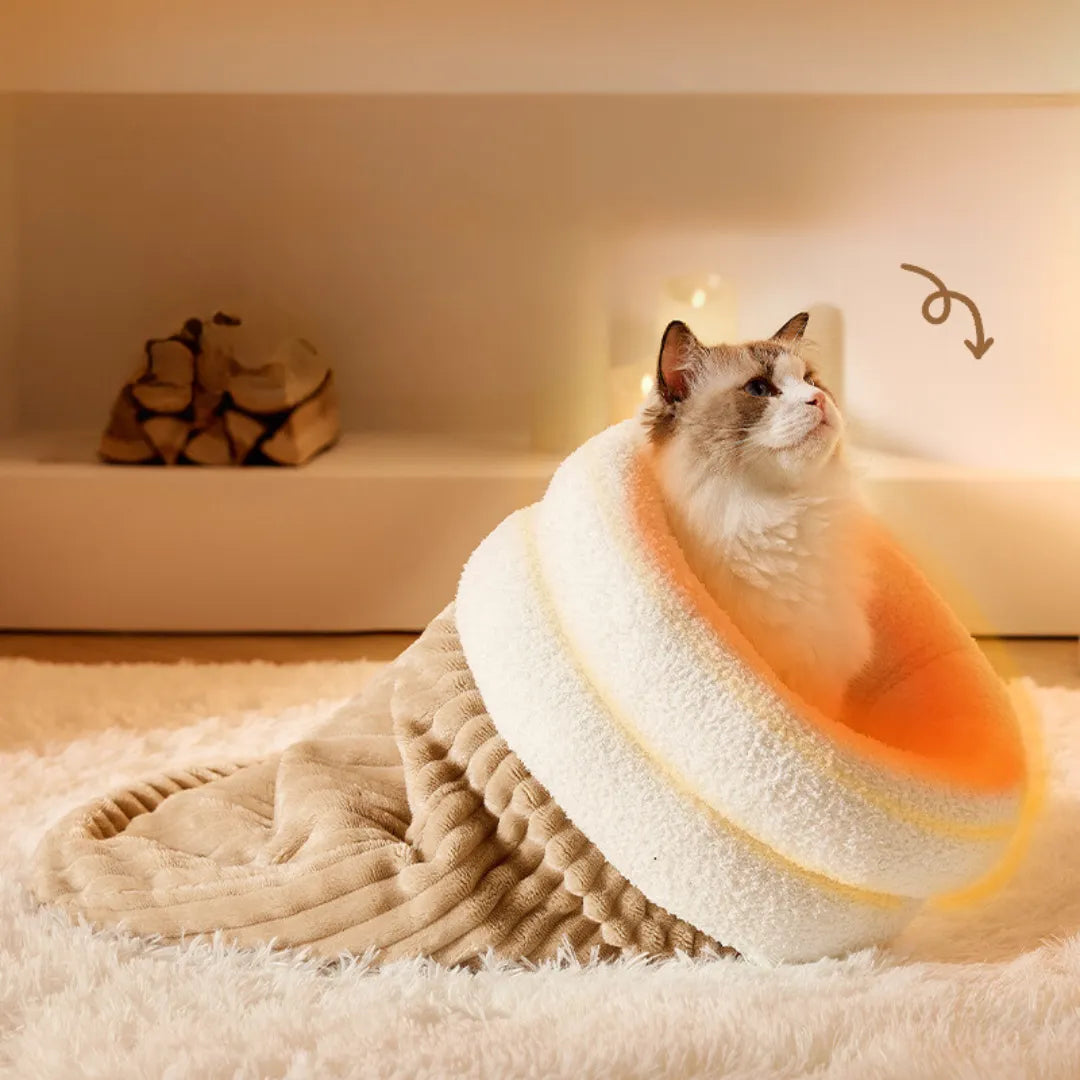 Katzenhöhle Kuschelbett - Warm &amp; Geborgen