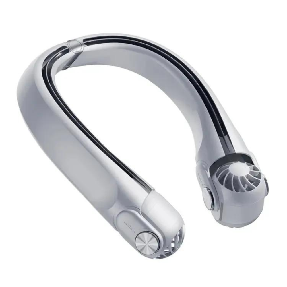 Tragbarer wiederaufladbarer Nackenventilator für Reisen &amp; Sommer | Leise, USB-C, Tragbar