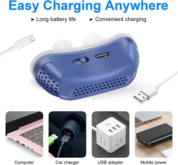 Micro CPAP Schlafapnoe-Maschine für Reisen &amp; Anti-Schnarchen - CPAP-Alternative