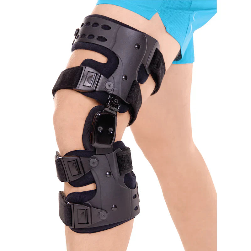 Osteoarthritis Entlastungs-Knieorthese | Mediale &amp; Laterale Unterstützung zur Linderung von Knochen-auf-Knochen-Arthritis, verstellbare Größe für verbesserten Komfort
