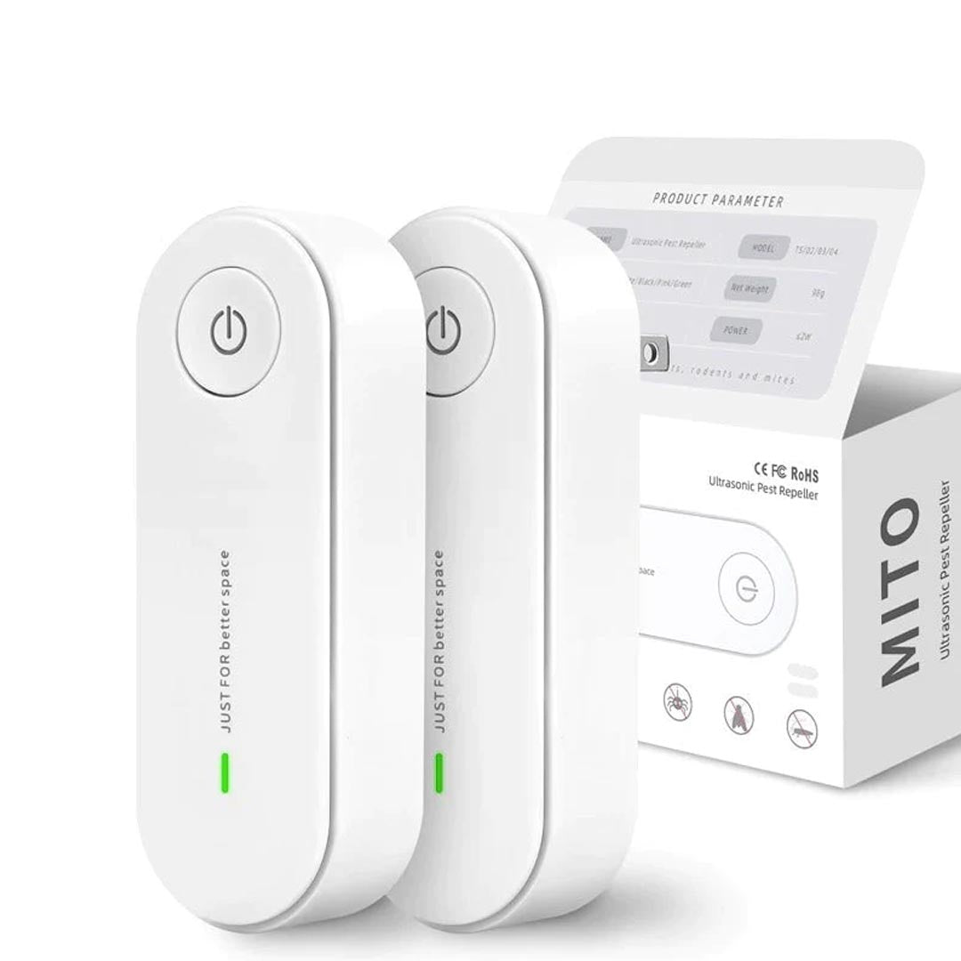 Pack von 2 Ultrasonic Insektenabwehr Stecker Mückenabwehr