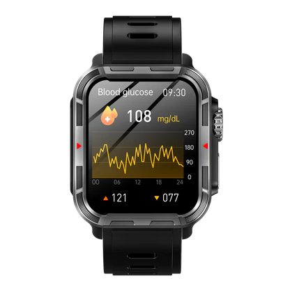 Zelara-Robuste Sport-Smartwatch Zelara VEE PRO zur Überwachung der Körperzusammensetzung/EKG/Blutzucker/Blutdruck/Herzfrequenz