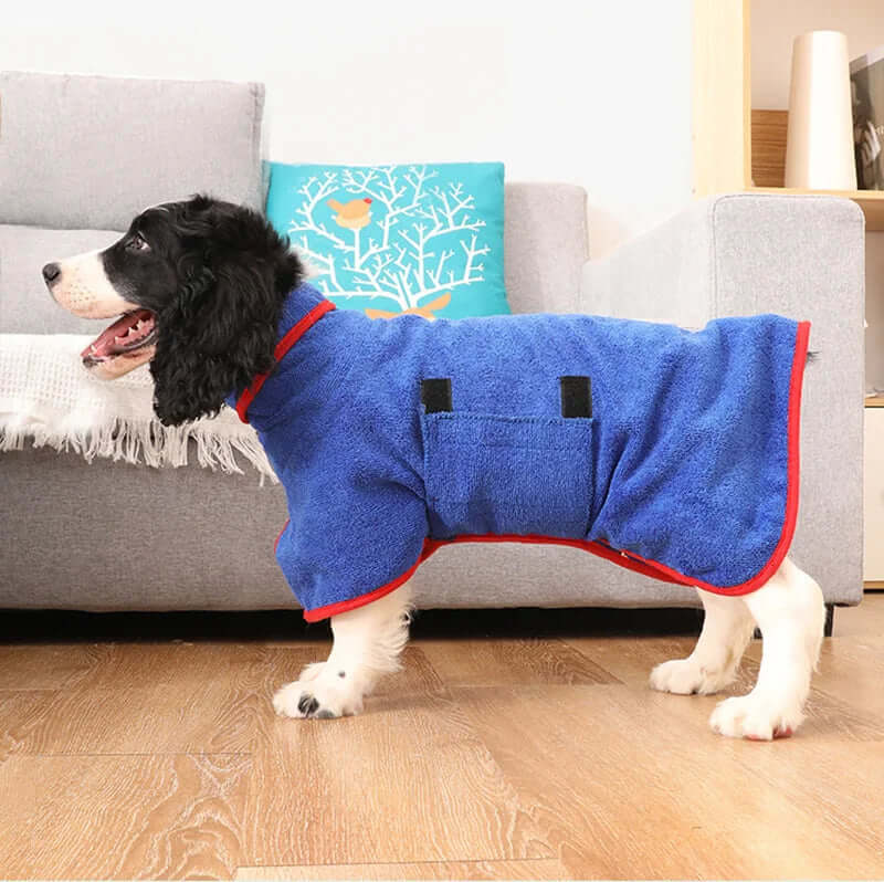 Kuscheliger Hunde-Bademantel - Schnelltrocknend
