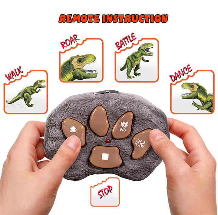 Fernbedienung T-Rex Dinosaurier mit LED-Beleuchtung, gehend &amp; brüllend realistische Dinosaurier-Spielzeuge