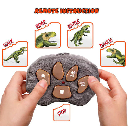 Fernbedienung T-Rex Dinosaurier mit LED-Beleuchtung, gehend &amp; brüllend realistische Dinosaurier-Spielzeuge