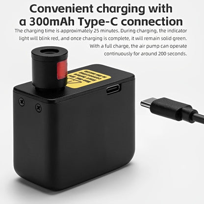 Ultra-kompakte Mini-Elektropumpen für Fahrräder mit Type-C wiederaufladbarem Akku – Passt auf Schrader- und Presta-Ventile