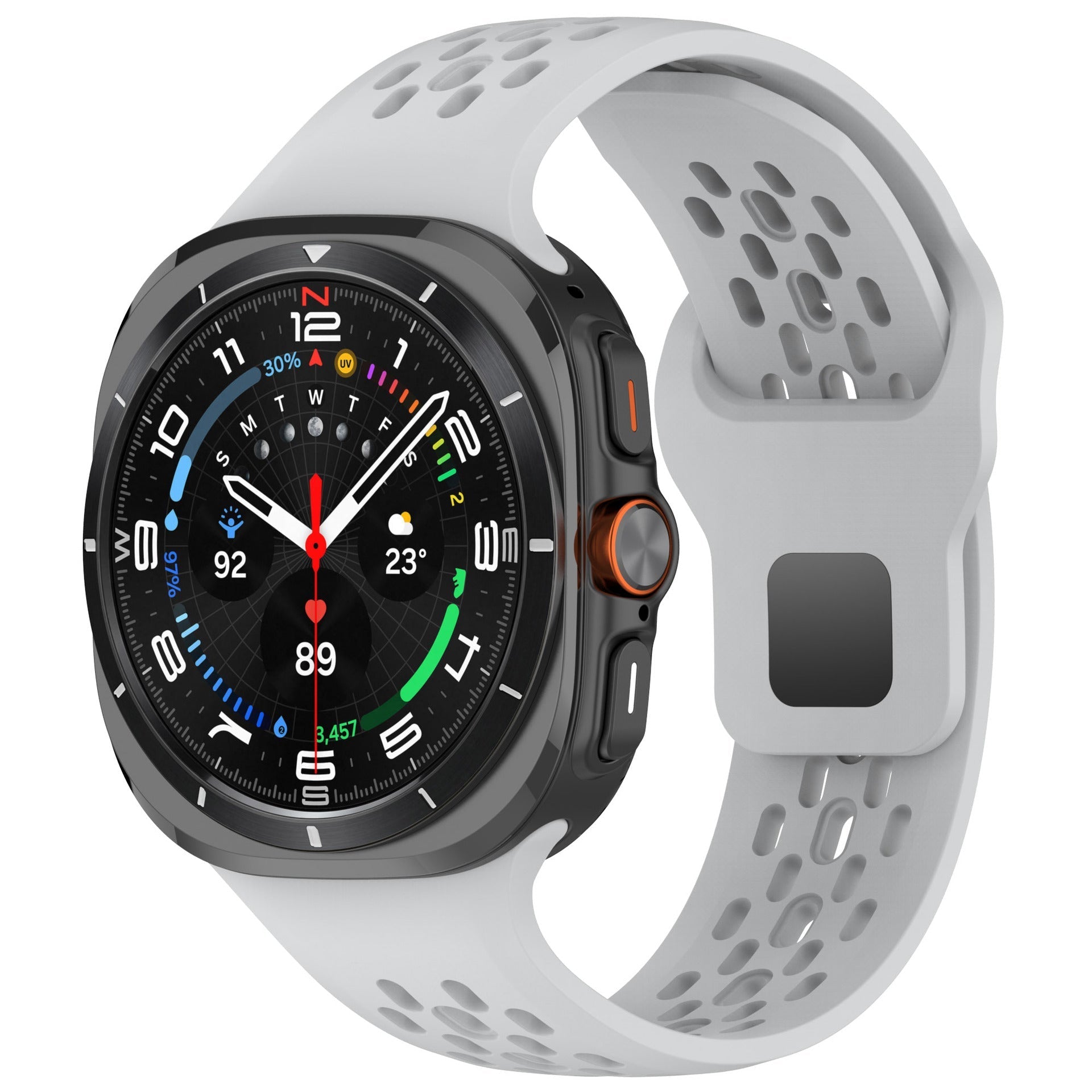 Sport atmungsaktive Silikon Uhrband für Samsung Galaxy Watch7 Ultra 47mm