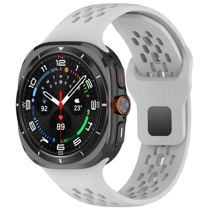 Sport atmungsaktive Silikon Uhrband für Samsung Galaxy Watch7 Ultra 47mm