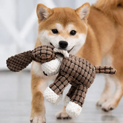 Robustes Hundespielzeug aus reißfestem Plüsch | Weiches Kuscheltier für Hunde
