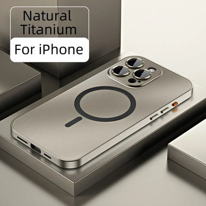 Einfaches Metall-Magnet-Handyhülle für iPhone